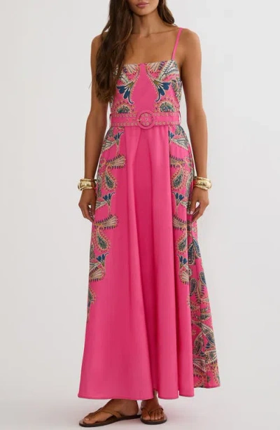 Beach Riot Rianne Maxi Dress In Pink