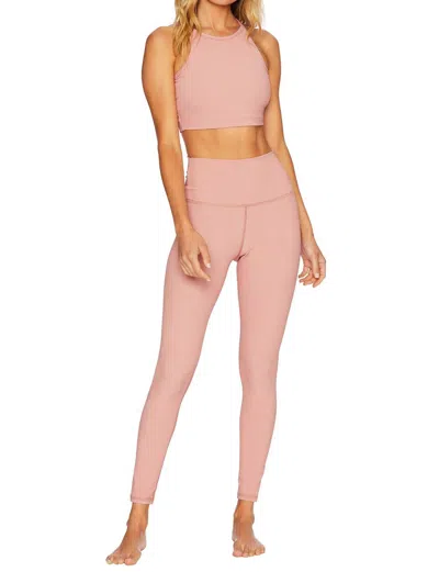 Beach Riot Ribbed Ayla Legging In Pink