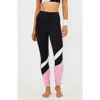 Beach Riot Rio Colorblock Leggings In Prism Pink