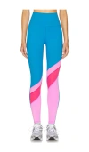 Beach Riot Rio Legging In Orchid Colorblock