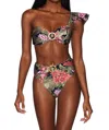 Beach Riot Rita Bikini Top In Fuchsia Orchid In Multi