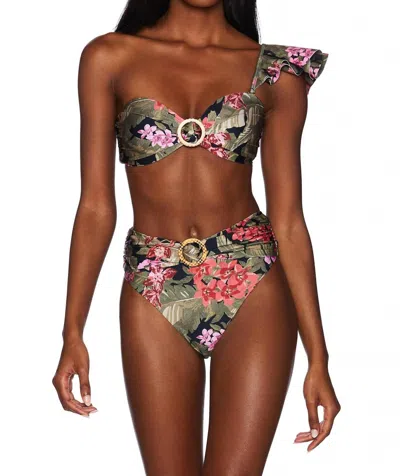 Beach Riot Rita Bikini Top In Fuchsia Orchid In Multi