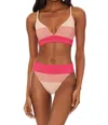 Beach Riot Riza Colorblock Bikini Top In Multi