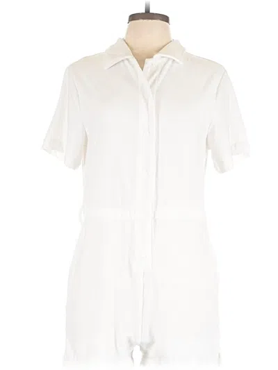 Pre-owned Beach Riot Romper In White