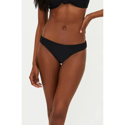 Beach Riot Saffron Bikini Bottoms In Black