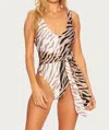 Beach Riot Samira One Piece In Chapman Zebra In Beige