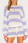 Beach Riot Sandy Short In Lavender Stripe In Purple