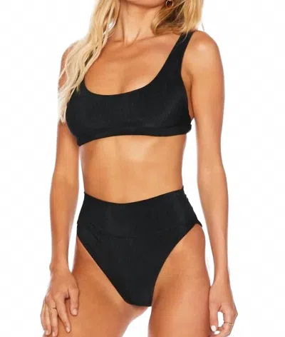 BEACH RIOT SCOOP PEYTON TOP IN BLACK