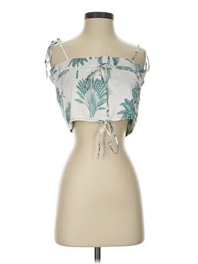 Pre-owned Beach Riot Sleeveless Blouse In Teal