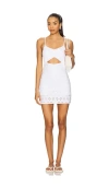 Beach Riot Sloane Embroidered Minidress In White Magnolia Eyelet
