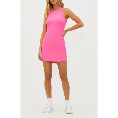 Beach Riot Sol Rib Tank Minidress In Sugar Plum