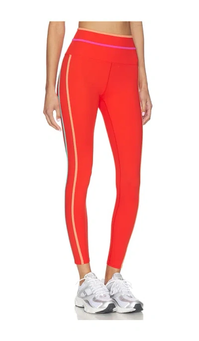 Beach Riot Solara Leggings In Red