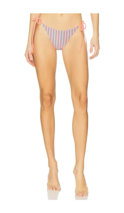 Beach Riot Soleil Bikini Bottom In Petal Stripes