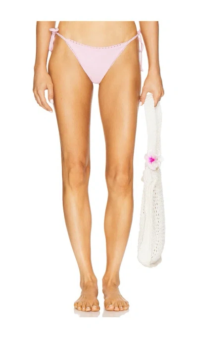 Beach Riot Soleil Bikini Bottom In Pink Sands
