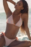 Beach Riot Soleil Bikini Bottom In Petal Stripes In Multicolor