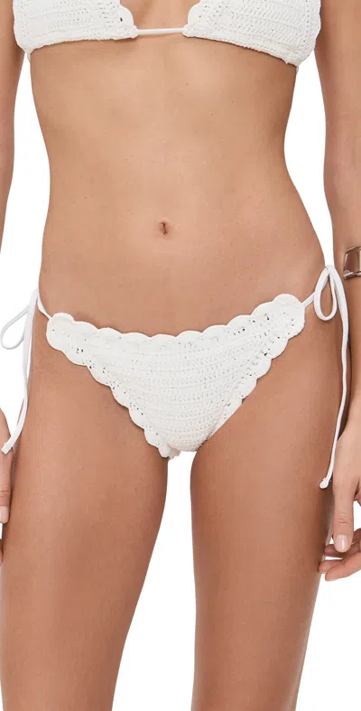 Beach Riot Soleil Bottoms White