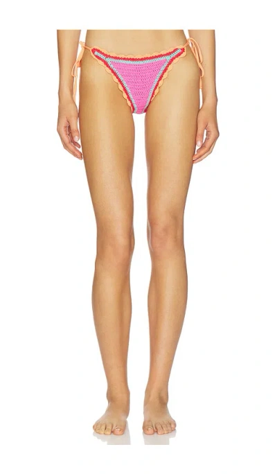 Beach Riot Soleil Side Tie Bikini Bottom In Blue