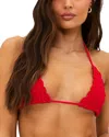 Beach Riot Soleil Side Tie Bikini Bottom In Red