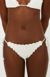 Beach Riot Soleil Side Tie Bikini Bottoms In White