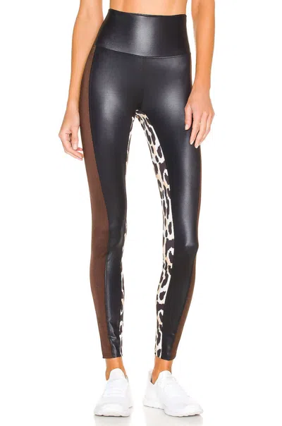 Beach Riot Spotted Leopard Legging In Black