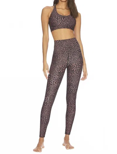 Beach Riot Spotted Piper Legging In Brown In Animal Print