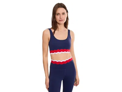Beach Riot Stacy 7/8 Leggings Women's Workout Twilight Firework Color-block: Sm One Size In Blue