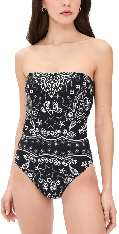 Beach Riot Stassia One Piece Bandana Black