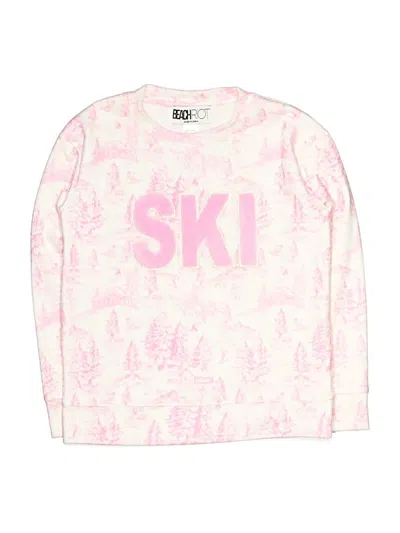 Pre-owned Beach Riot Kids' Sweatshirt In Pink