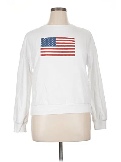 Pre-owned Beach Riot Sweatshirt In White