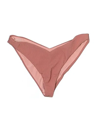 Pre-owned Beach Riot Swimsuit Bottoms In Brown