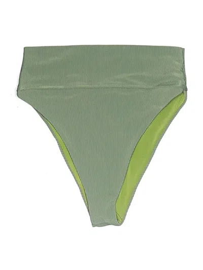 Pre-owned Beach Riot Swimsuit Bottoms In Green
