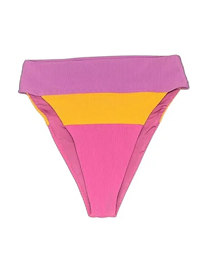 Pre-owned Beach Riot Swimsuit Bottoms In Pink