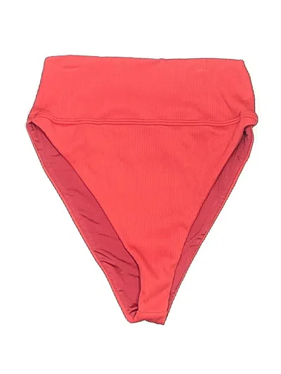 Pre-owned Beach Riot Swimsuit Bottoms In Red