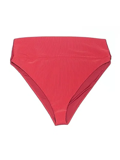 Pre-owned Beach Riot Swimsuit Bottoms In Red