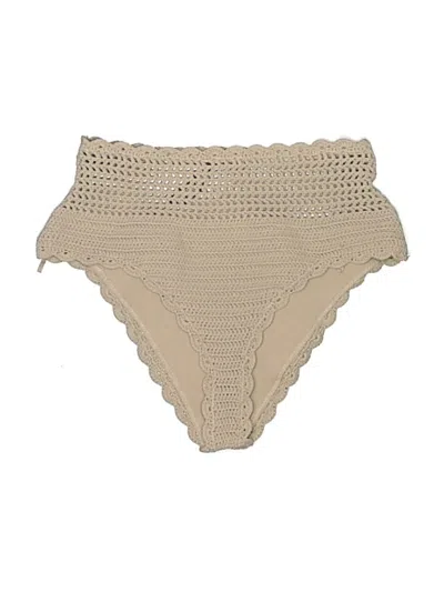 Pre-owned Beach Riot Swimsuit Bottoms In Tan
