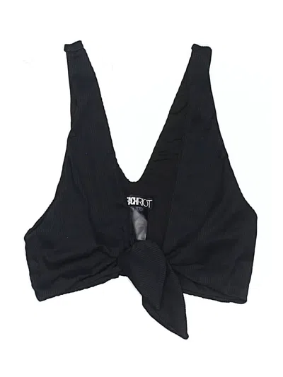 Pre-owned Beach Riot Swimsuit Top Black Swimwear