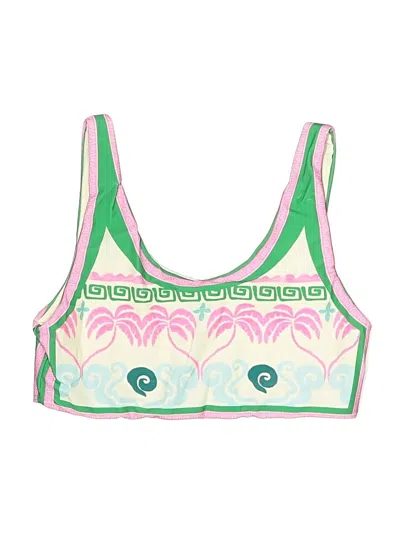 Pre-owned Beach Riot Swimsuit Top Green Swimwear