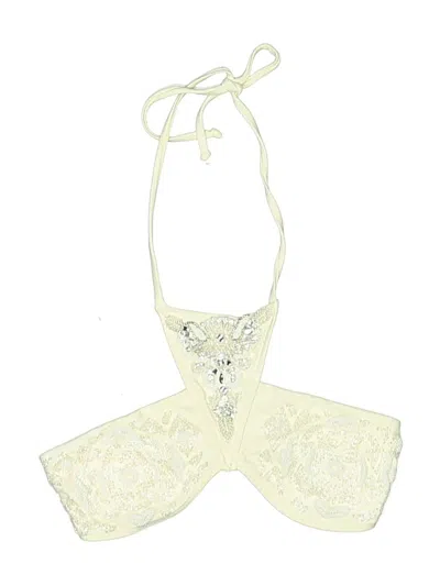 Pre-owned Beach Riot Swimsuit Top Ivory Swimwear
