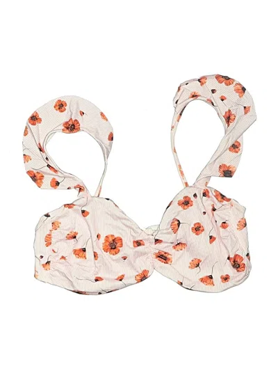 Pre-owned Beach Riot Swimsuit Top Ivory Swimwear In White