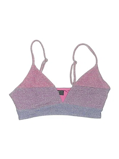 Pre-owned Beach Riot Swimsuit Top Purple Swimwear