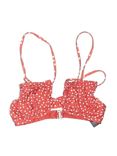 Pre-owned Beach Riot Swimsuit Top Red Swimwear