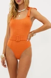 BEACH RIOT SYDNEY BELTED ONE-PIECE SWIMSUIT