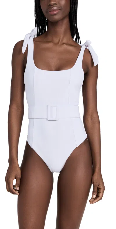 Beach Riot Sydney Belted One Piece In White