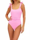 Beach Riot Sydney One Piece In Prism Pink In Multi
