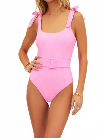 Beach Riot Sydney One Piece In Prism Pink In Multi
