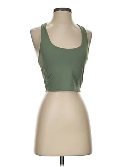 Pre-owned Beach Riot Tank Top Green Halter Neckline Tops