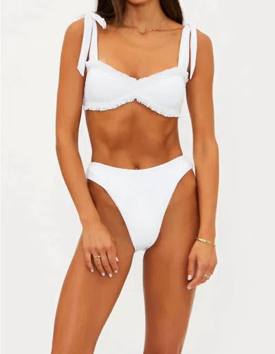 Beach Riot Taryn Swimsuit Set In White