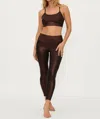 Beach Riot Tayler High Waist Legging In Java Glimmer In Multi