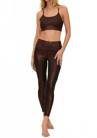 Beach Riot Tayler High Waist Legging In Brown