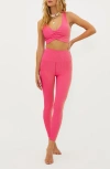 BEACH RIOT TAYLER RIB TWO-TONE LEGGINGS